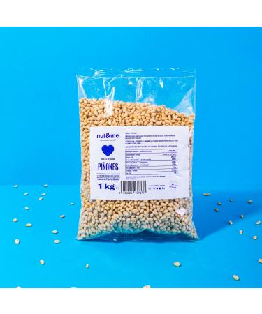 Natural pine nuts 2 kg nut&me | Shelled pine nuts | Ideal for pesto | Unroasted | Pack 2 x 1 kg - Buy Online on GoSupps.com