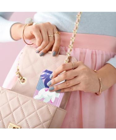 Shop Stylish Cartoon Cloud Rainbow Unicorn Lipstick Case - Mini Leather Lip Gloss Organizer with Mirror for International Shipping - Buy Online on GoSupps.com