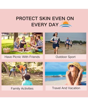 Face Sun Cream SPF 50 Moisturiser Face Sunscreen Invisible Fluid Suncream PA +++ Highly Water & Sweat Resistant Long Lasting UVA & UVB Protection For Up To 12.5 H Sunscreen For Acne Prone Skin - Buy Online on GoSupps.com