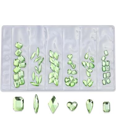 FEIlei 60Pcs Flatback Diamonds Jewelry Nail Art Rhinestones Decorations Manicure Charms - Buy Online on GoSupps.com