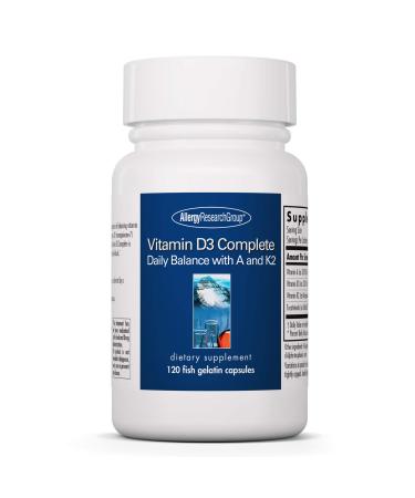 Allergy Research Group Vitamin D3 Complete 120 Fish Gelatin Capsules