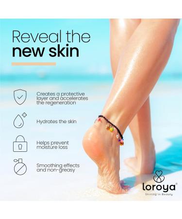 loroya - The Original - Exfoliating Foot Cream 30% Urea 250 ml - For Dry and Cracked Skin - Scar Removal - Peach Oil and Lanolin Based - Accelerates Regeneration - Buy Online on GoSupps.com