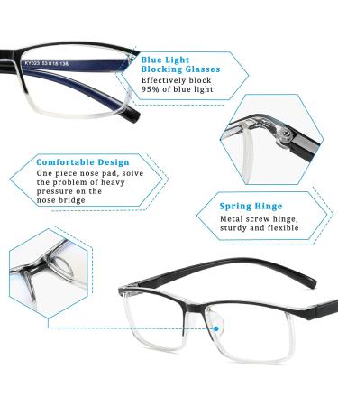 Outray 4 Pack Blue Light Blocking Reading Glasses - Anti Glare Eye Strain Computer Readers for Men & Women - 1.0x Spring Hinges - Buy Online on GoSupps.com