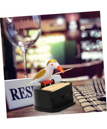 Upkoch Toothpaste Bird Holder | Portable Travel Container | 2 Decorative Dental Dispensers in Black Cartoon Design - Buy Online on GoSupps.com