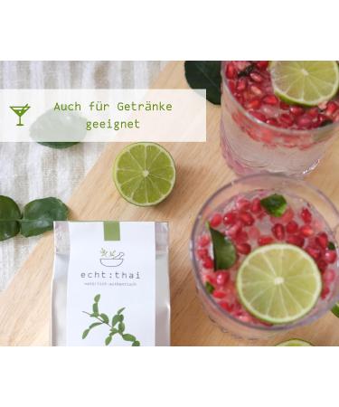 echtthai Kaffir lime leaves pack of 8 pieces 8 x 2 g suitable for Thai Curry freezedried box of 8 pieces - Buy Online on GoSupps.com