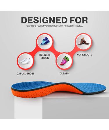 Softior Sport Full Length Orthotic Inserts with Arch Support - Large - Buy Online on GoSupps.com