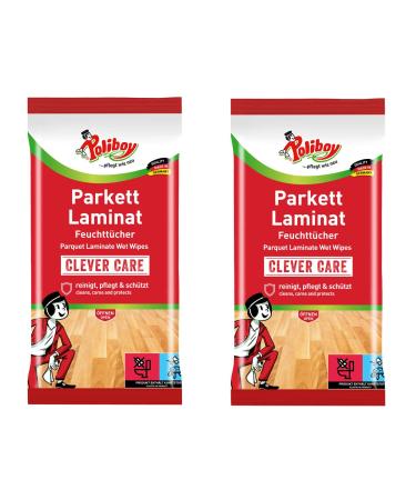 Poliboy - parquet & laminate wet wipes - thorough quick cleaning especially for parquet and laminate floors - 2x15 towels - made in Germany parquet laminate 15 pieces (2 Pack) - Buy Online on GoSupps.com