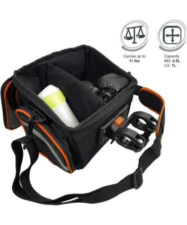 Ibera Bike Handlebar Bag for Camera Equipment  Clip-on Quick Release Bicycle Bag with Rain Cover and Map Sleeve  Medium (IB-HB4) - Buy Online on GoSupps.com