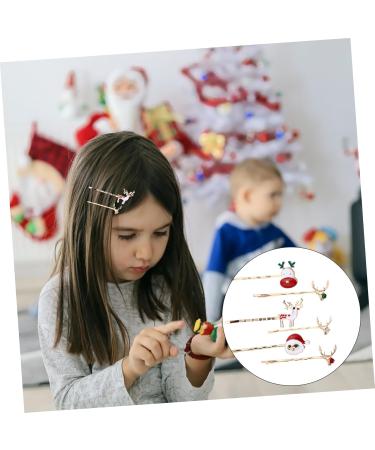 Amosfun 3 Christmas Hair Clips Holiday Party Hairpin Santa Barrettes Bobby Pins Decorative Hair Clips Xmas Kids Hair Pins Hair Clips for Girls Antler Barrette Metal Alloy Side Clip Child - Buy Online on GoSupps.com