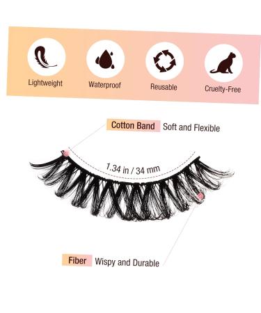 50 Pairs Fluffy Natural Fake Eyelashes - Realistic Full Strip Lashes for Women | Bulk Makeup Tools - Buy Online on GoSupps.com