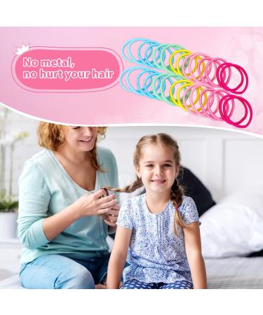 Qufiiry 200 Pcs Small Hair Bands - Multicolor Elastic Hairbands for Girls - Ponytail Holders for Children - Pack of 1 - Buy Online on GoSupps.com