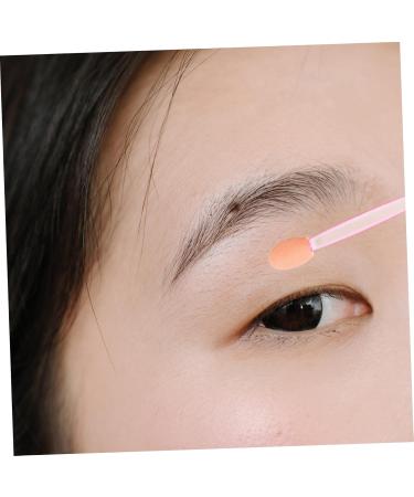 MUSISALY 100pcs Eye Shadow Stick Double Ended Makeup Brush Sponges Makeup Comestic Mini Para Emulsion Pink 6.20X0.50X0.50CM Pink - Buy Online on GoSupps.com