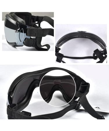 Dog Glasses | Waterproof & Windproof UV Protection for Small & Medium Dogs | Adjustable Fashionable Anti-Fog Design (Black) - Buy Online on GoSupps.com