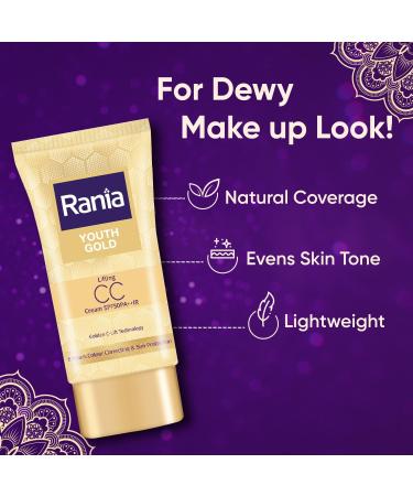 CC Cream SPF50 PA++ IR with Vitamin C & 24K Gold | Tinted Moisturizer & Foundation | Lightweight Long Lasting Natural Makeup | 25g - International Shipping Available - Buy Online on GoSupps.com