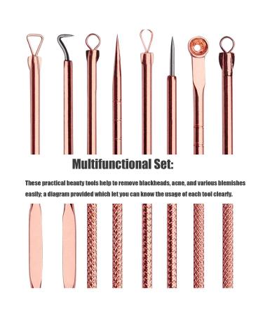 Blackhead Remover Pimple Extractor Tool Kit - Acne Treatment for Blemish & Whitehead Removal - 4 Piece Set with Case - Buy Online on GoSupps.com