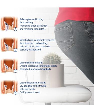 Brrnoo 3Pcs Hemorrhoid Relief Ointment - Herbal Cream for Safe Treatment of Anal Swelling & Itching - Buy Online on GoSupps.com
