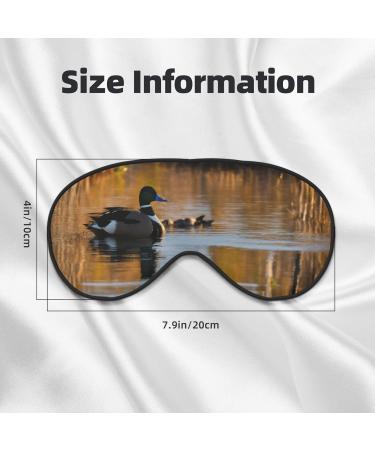 Loon Nature Bird Print Sleep Eye Mask - Soft Eyeshade for Travel & Naps | Unisex Black Eye Cover - Buy Online on GoSupps.com