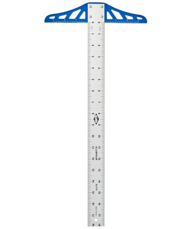 ALVIN ALT18 Aluminum Graduated T Square  Drawing and Design Tool for Students and Professionals  Great for Carpentry  Drafting  Architecture  Engineering  and Art - 18 Inches 18