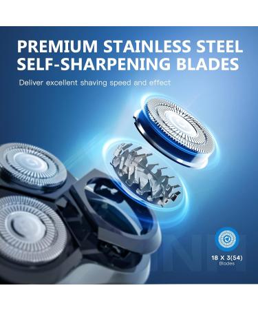 Buy PA188 Electric Shaver for Men - 100% Washable Waterproof Fast Charging Razor with 4D Floating Head & Trimmer | International Shipping Available - Buy Online on GoSupps.com