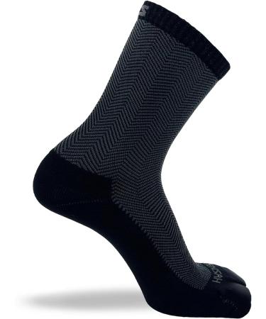 Zensah Bunion Ease Sock - Toe Separator Relief Sock for Bunions - Women and Men - Black/Grey - Large - Buy Online on GoSupps.com