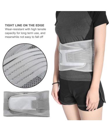 Anggrek Lumbar Support Belt - Adjustable Compression Waist Support for Men & Women | Breathable Lordosis Pain Relief (Gray L) - Buy Online on GoSupps.com
