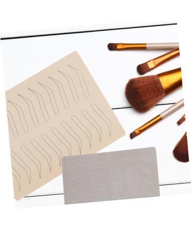Angoily 6 pcs Embroidered Makeup Practice Brow Practicing Skin Beginner Imitation Silicone 19x14.5cmx2pcs Assorted Colorx2pcs - Buy Online on GoSupps.com