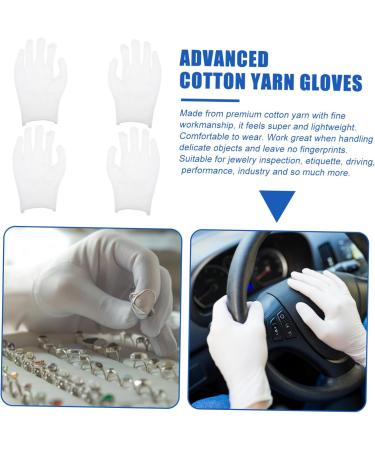 minkissy 12pairs Gloves Wax Bath Liners Wax Bath Mittens Paraffin Wax Mittens Paraffin Bath Mittens Santa Cosplay Costume Work Glove White Cotton Yarn Labor Protection Cotton Jewelry - Buy Online on GoSupps.com