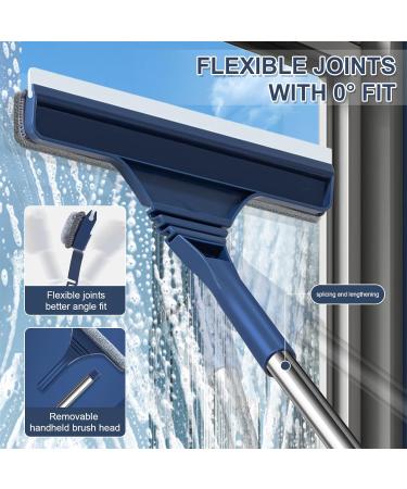 Window Cleaner with Telescopic Handle Professional Window Wiper Cleaner Telescopic Window Washer with Bendable Head Glass Cleaning Tools for High Windows Indoor and Outdoor Use (135 cm) 135 Cm. - Buy Online on GoSupps.com