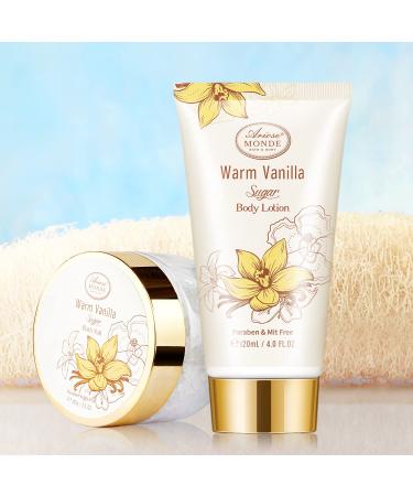 Vanilla Sugar Spa Gift Set for Women - Shower Gel, Bubble Bath, Body Lotion, Bath Bomb, and Bath Salt in Gift Box - Buy Online on GoSupps.com