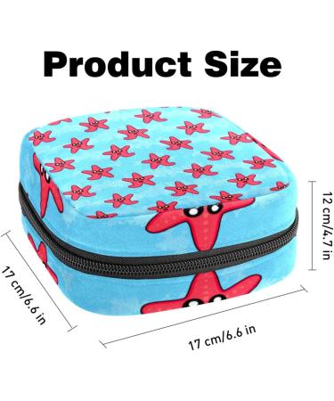 Portable Women's Binding Storage Bags | Menstrual Cup Pocket & Tampon Insert for Teen Girls - Cheerful Navals Design - Buy Online on GoSupps.com