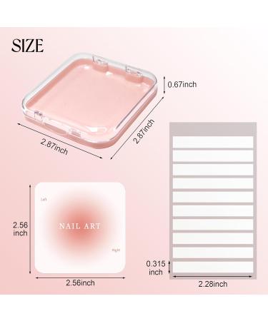 9Pcs Press On Nail Storage Box | Acrylic Display Case & Fake Nails with Adhesive Tape - Perfect for Home Salon & Nail Art - Buy Online on GoSupps.com