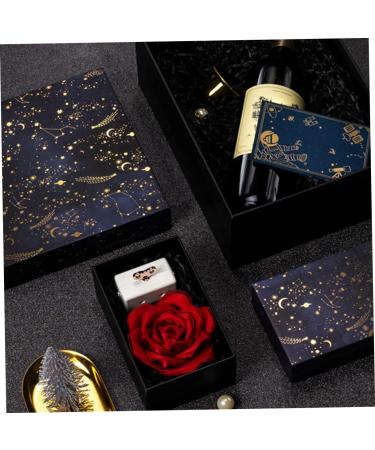 Anneome Box Packing Box Flower Christmas Jewelry Organizer Tray Sugar Case Chocolate Bronzing 28X21X11CM As Shown - Buy Online on GoSupps.com