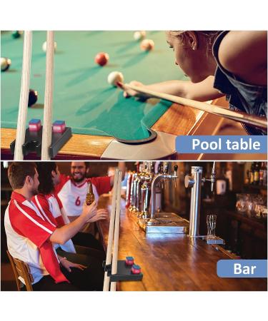 SISIPAI LIFE Pool Stick Holder 2PC Cue Stick Holder - Solid Wood Pool Cue Accessories - Buy Online on GoSupps.com