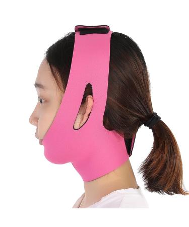 Double Chin Reducer & V Line Lifting Mask for Women - Face Lifting Strap (Rose Red) | Eliminate Double Chin Effectively - Buy Online on GoSupps.com