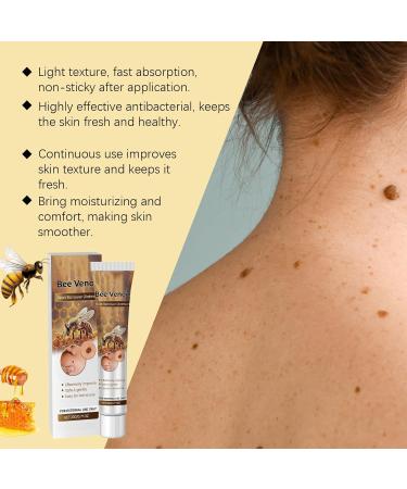 Captree Fast-Acting Bee Venom Skin Tag Remover Gentle Wart Remover Cream Bee Venom Comprehensive Cream Easy to Absorb & Non-Greasy 20g - Buy Online on GoSupps.com