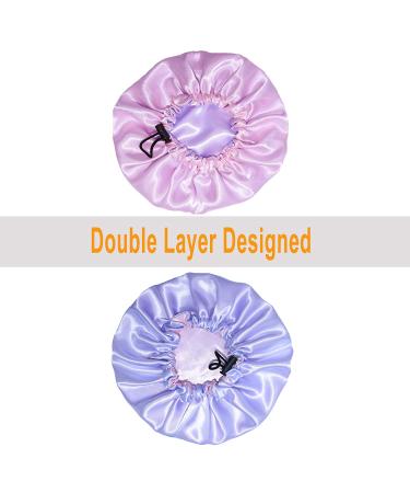 Adjustable Kids Satin Bonnet | Reversible & Breathable | Red Pink | 0-36 Months - Buy Online on GoSupps.com