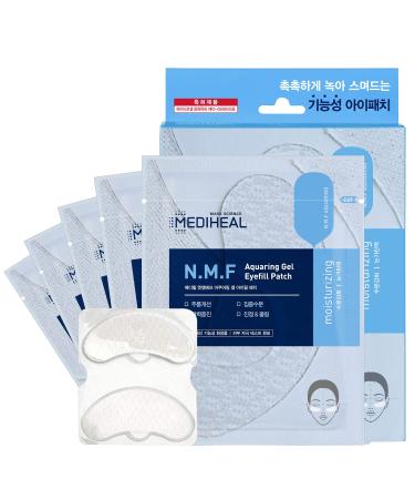 Mediheal N.M.F Aquaring Gel Eye Fill Patch 5 Pouch - Anti Wrinkle Under Eye Care Patches  NMF and Marine Collagen  Ceramide Intensive Moisturizing and Elasticity
