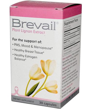 Barlean's Brevail Plant Lignan Extract - 30 Capsules for Hormonal Balance - Buy Online on GoSupps.com