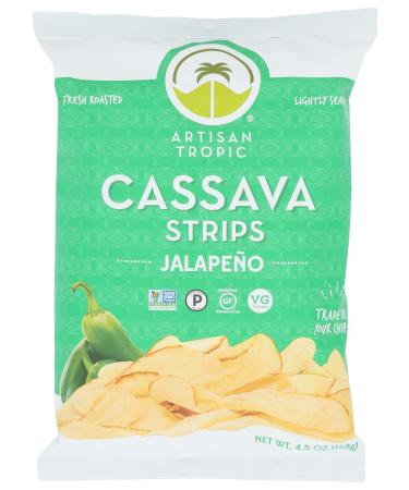Artisan Tropic, Cassava Strips Jalapeno, 4.5 Ounce