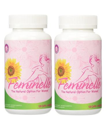 2 BOTTLES 240 CAPSULES FEMINELLE LAURA FLORES MENOPAUSIA