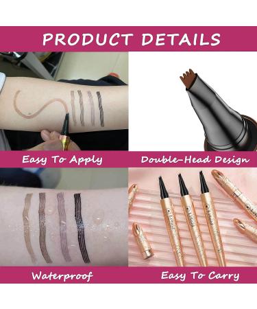 Gray Eyebrow Pen | Microblading Pencil | 4 Point Lift & Snatch Brow Pen | Waterproof & Long Lasting | Mother's Day Gift - Buy Online on GoSupps.com