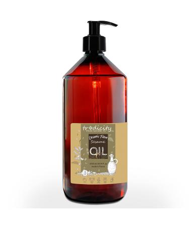 100% pure and natural organic sesame oil which is obtained from the cold pressing of sesame seeds.Certified organic.Skin and hair care.Ayurveda massage oil - 1000 ml 1 l - Buy Online on GoSupps.com
