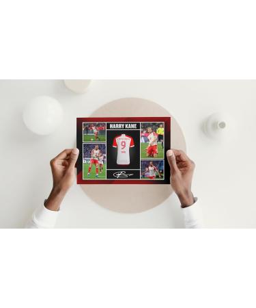 RJR PRINTS Harry Kane Signed A4 Montage Photo Bayern Munich Autograph Print | Perfect Football Gift - Buy Online on GoSupps.com