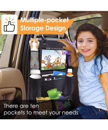 Lovpis Back Seat Car Organizer 2-Pack | Waterproof 600D Storage Bags for Kids | Travel Accessories & Back Seat Protection - Buy Online on GoSupps.com