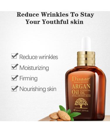 Argan Oil Essential Oil with Hyaluronic Acid - Anti-Aging Soothing & Moisturizing Skin Care 35ml - Buy Online on GoSupps.com