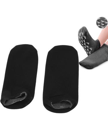 Qukaim Gel Moisturizing Socks Foot Gel Moisturizing Socks 2 Pairs Deep Moisturizing Remove Cracked Skin Reusable Black - Buy Online on GoSupps.com
