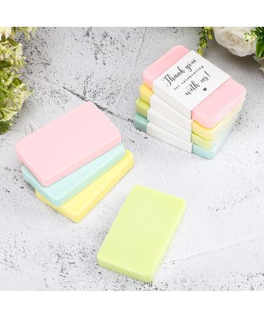 60 Mini Soap Favors Gift Set - Small Scented Bars for Hands & Body - Moisturizing Bath Soaps in Organza Bags for Baby Shower, Bridal Shower, Wedding, Birthday Party - Buy Online on GoSupps.com