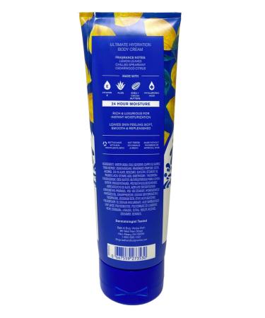 Bath & Body Works Fresh Amalfi Lemon 2 Ultimate Hydration Body Creams with a Peach Gardenia Sample Soap - Buy Online on GoSupps.com