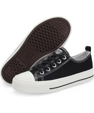 Fefoe Kid Shoes | Canvas Lightweight Athletic Sneakers | Adjustable Strap | 4 Big Kid Black 02 - Buy Online on GoSupps.com