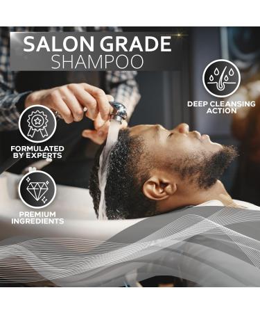 Buy Men's Tea Tree Oil & Peppermint Shampoo - Sulfate & Paraben Free | Volumizing Clarifying Formula for Oily Hair & Dry Scalps - Buy Online on GoSupps.com